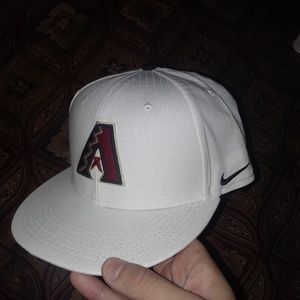 White Nike Arizona Diamondback Snapback.
